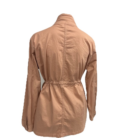 SERRA WOMEN LARGE UTILITY JACKET CORAL SNAPS FOUR POCKETS DRAW STRING WAIST - Picture 3 of 7